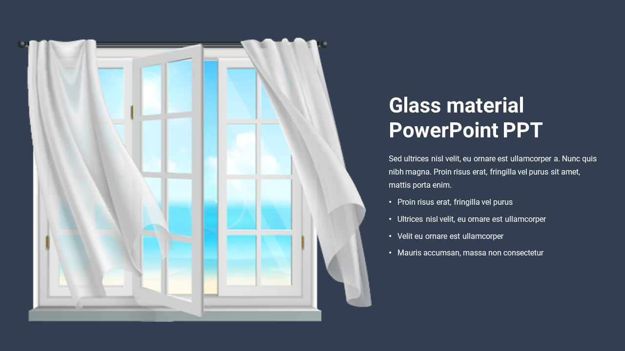 Glass material PowerPoint PPT